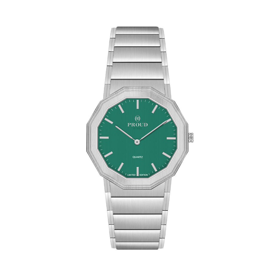 Proud Steel Watch Y24TS(23PR005S)-B-SGreen+Box