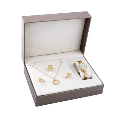 Triple Papillon + watch set (Y2306G)