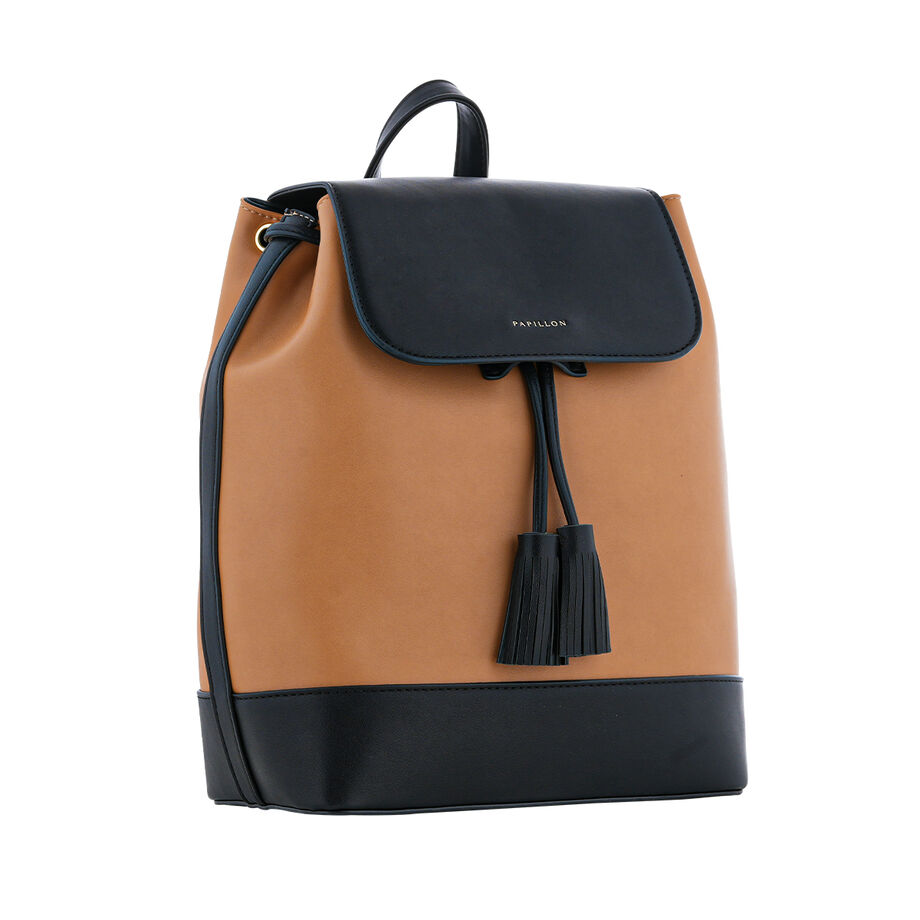 شنطة ظهر بابيون اسود وبيج JS2210-2-L