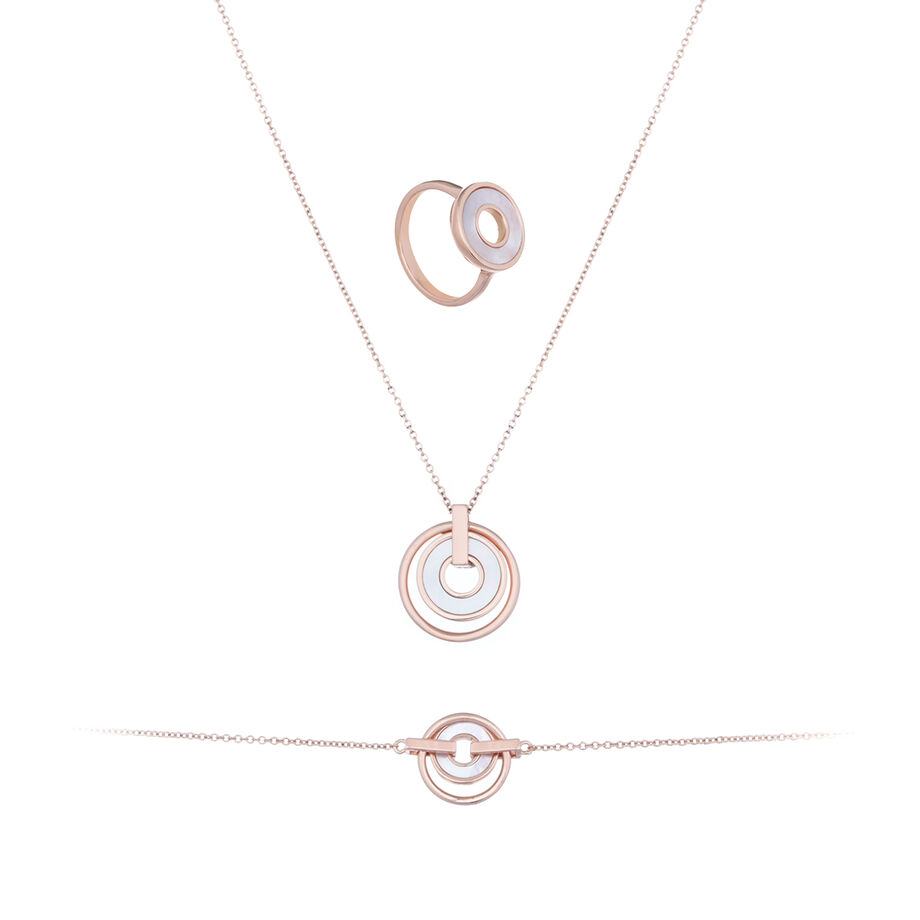Papillon Accessories Gift Set Rose Gold 3 Pieces