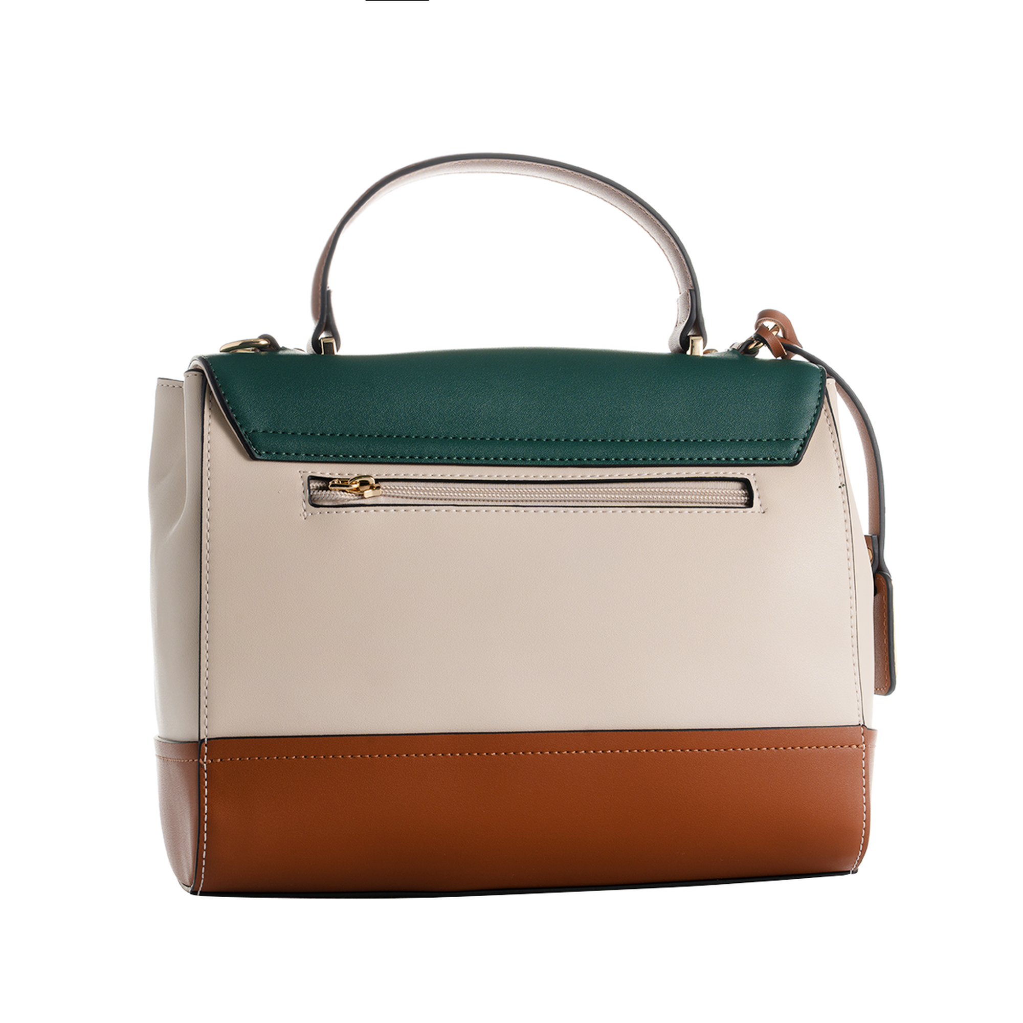 Papillon Handbag Green and Beige- Women&rsquo;s bags - NOR-84300A