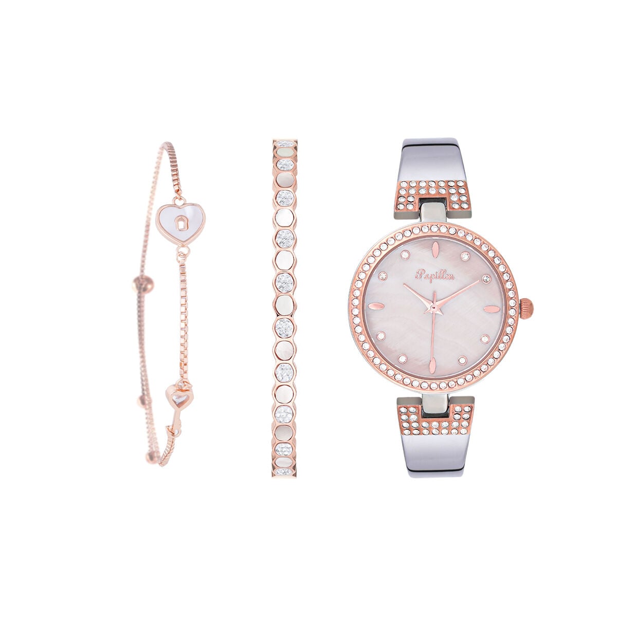 Bracelet Set with Papillon Watch BG2 (S15977S-04-A) SRG