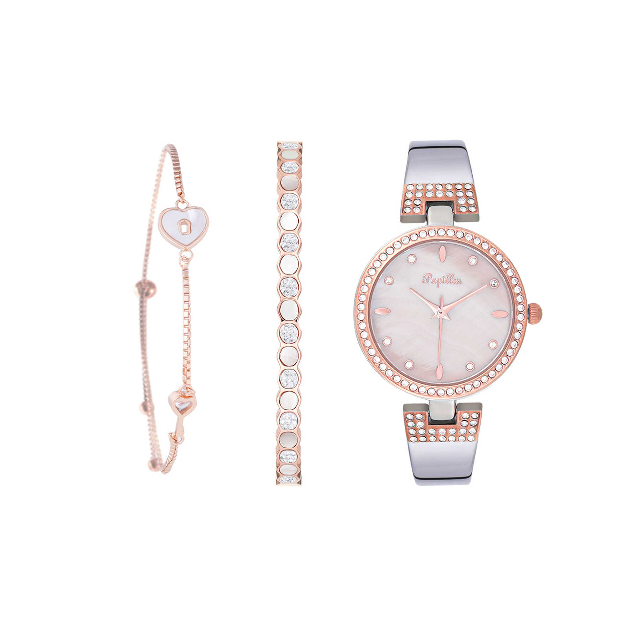 Bracelet Set with Papillon Watch BG2 (S15977S-04-A) SRG