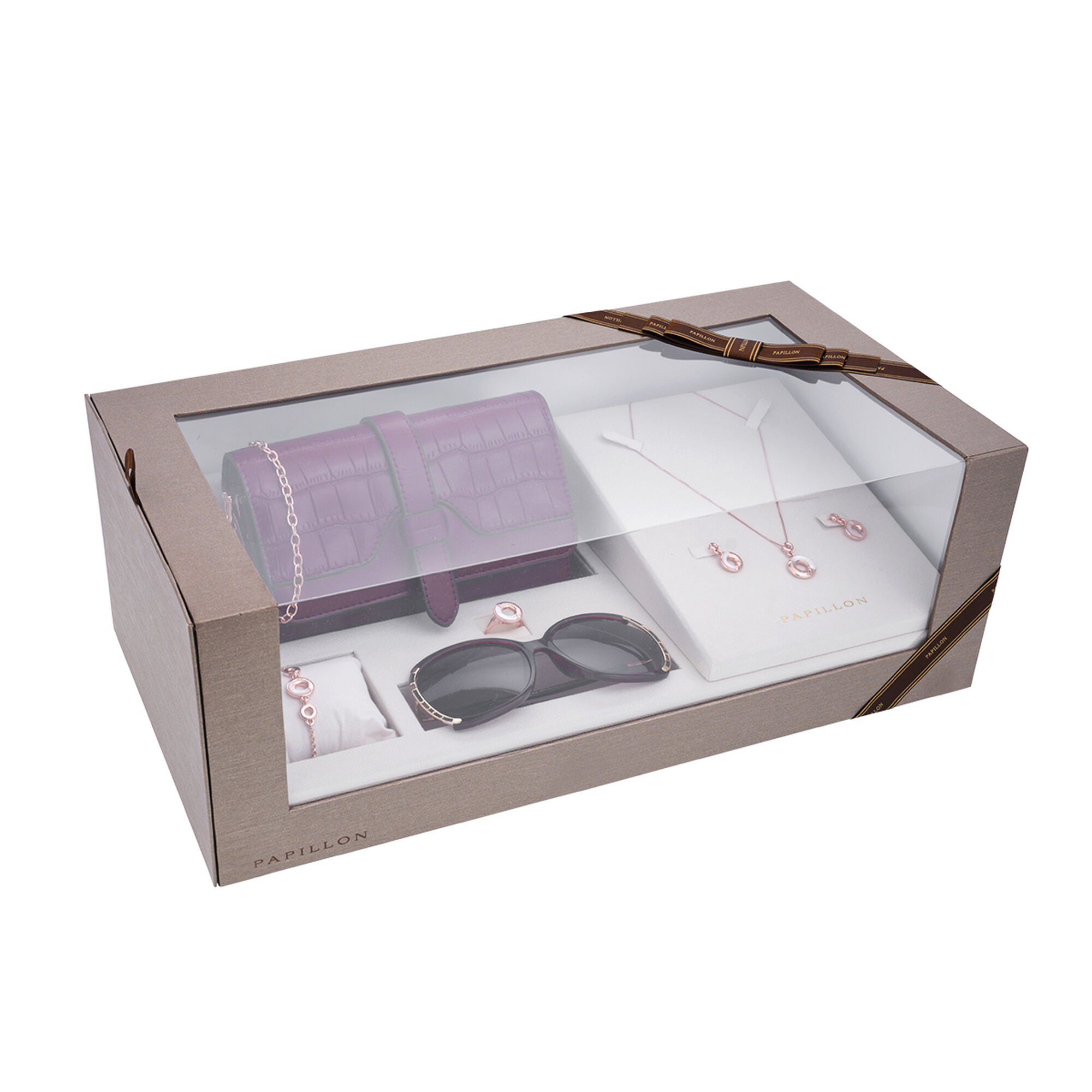 Papillon Accessories Gift Set Rose Gold 6 Pieces