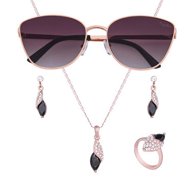 Papillon Accessories Gift Set Rose Gold 4 Pieces