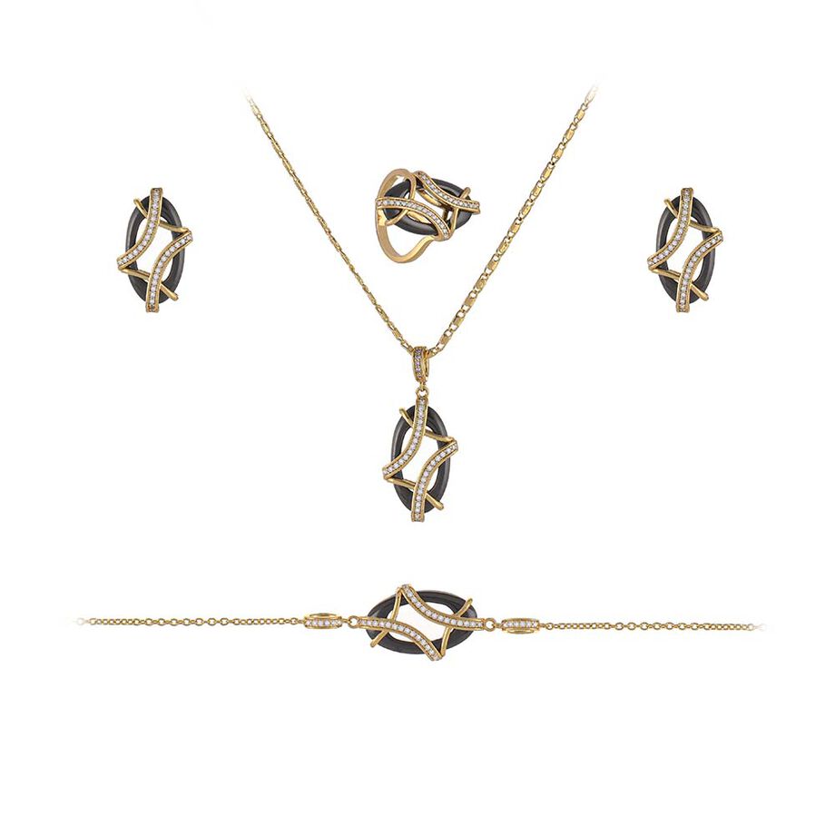 Papillon Accessories Gift Set Gold 4 Pieces