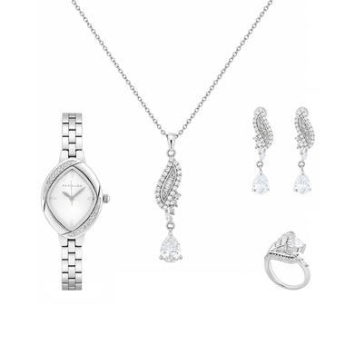 طقم بابيون ثلاثي + ساعة (Y2308S)