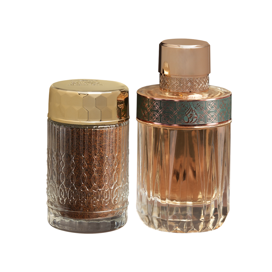 مجموعه العود (عطر تواصل 100مل - دقه عود 45 جرام)