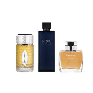 مجموعة عطور ( لينك اسود150  - سيرين100- بلاتنيوم100 )