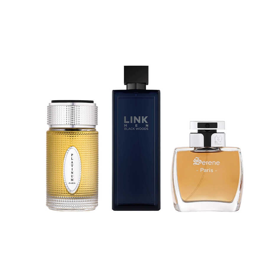 مجموعة عطور ( لينك اسود150  - سيرين100- بلاتنيوم100 )