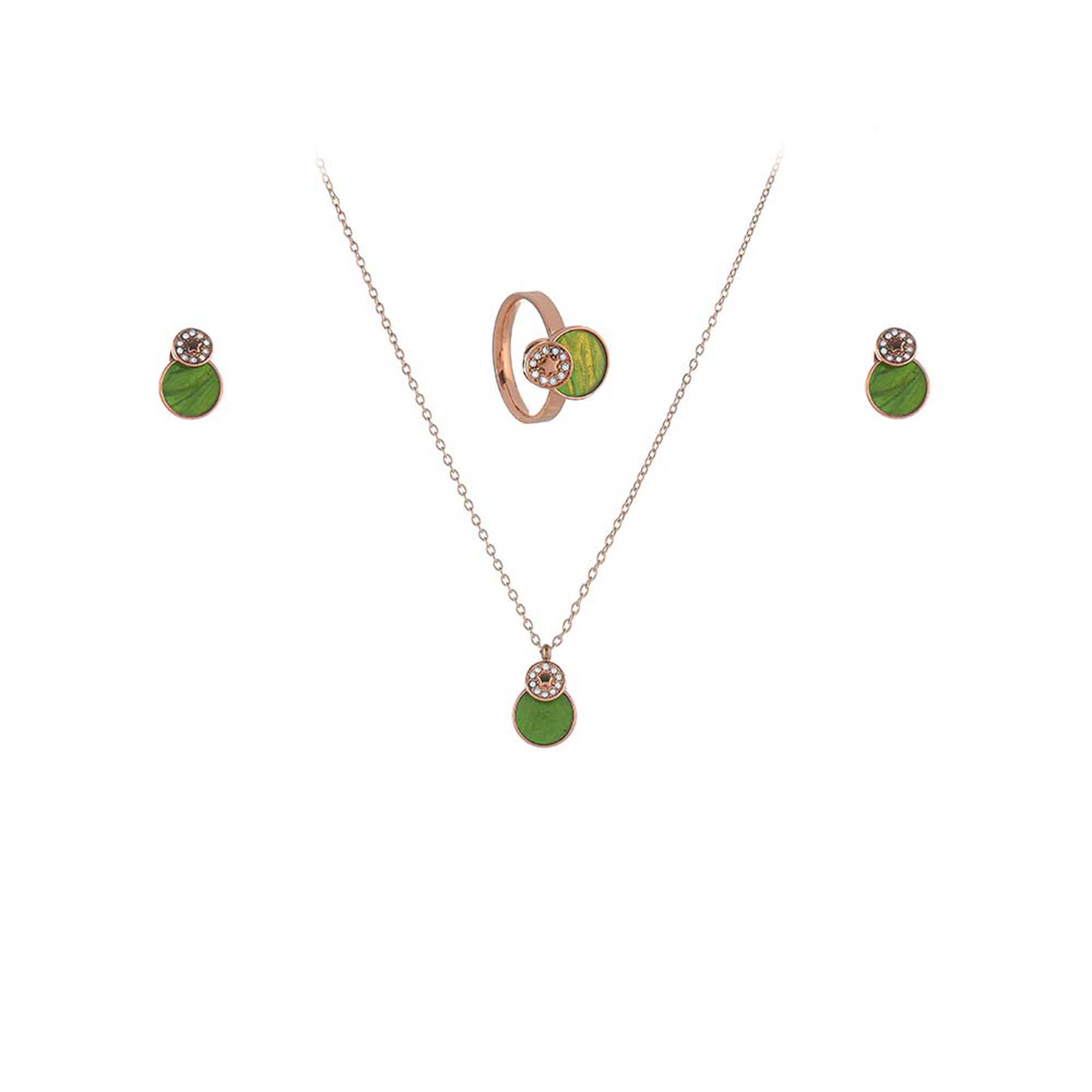 Papillon Accessories Gift Set Rose Gold 3 Pieces