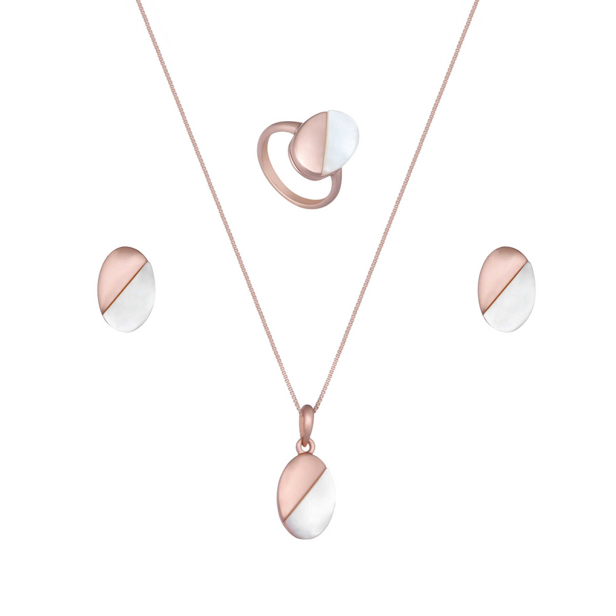 Papillon Accessories Gift Set Rose Gold 3 Pieces