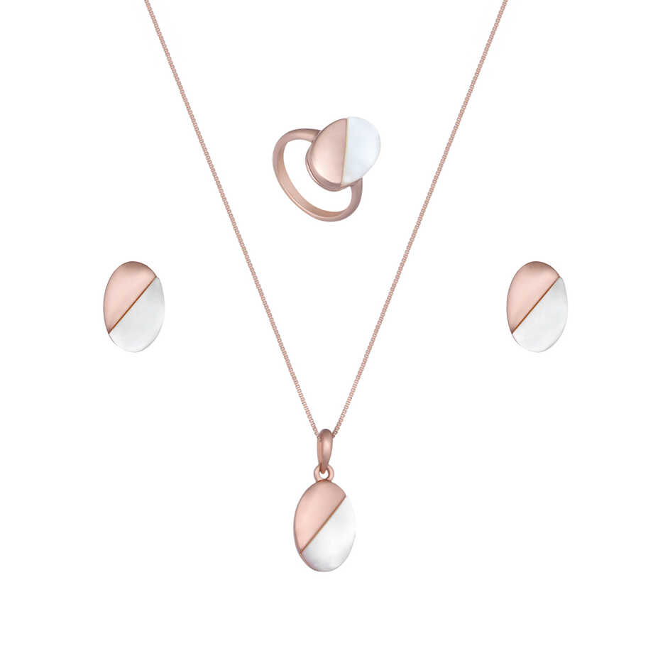 Papillon Accessories Gift Set Rose Gold 3 Pieces