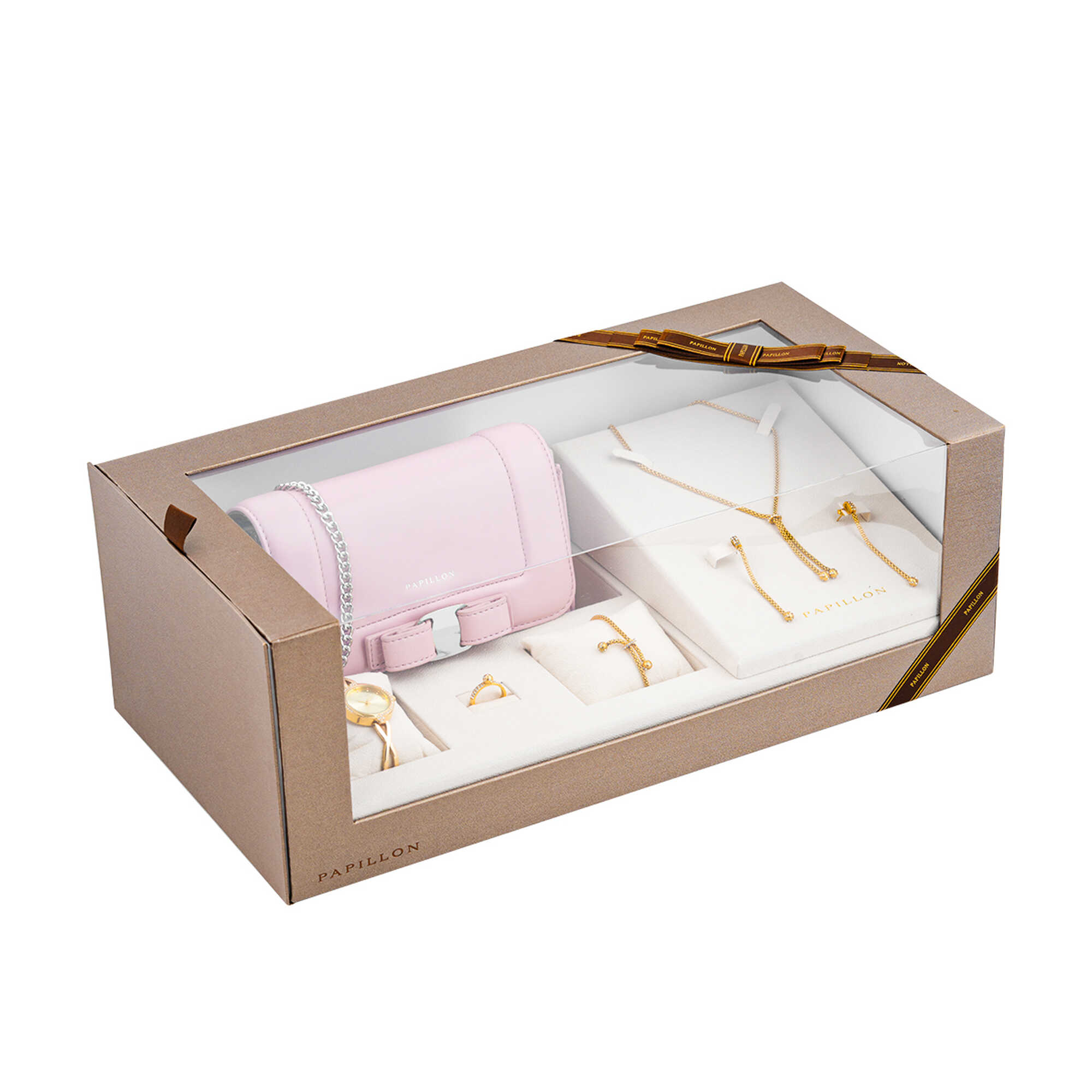 Papillon brand set of 6 pieces with a watch