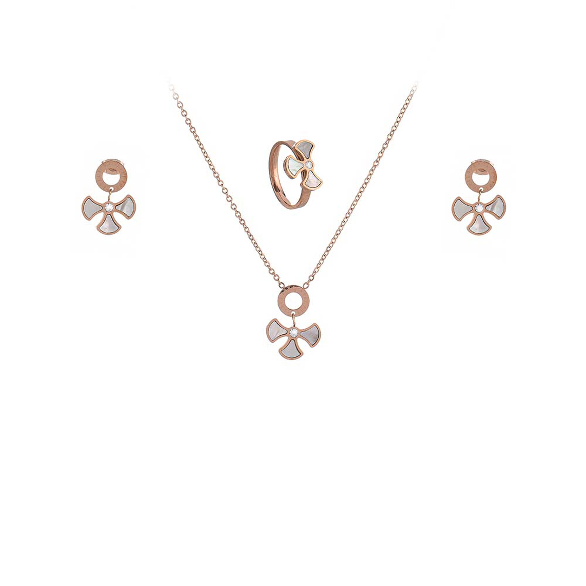 Papillon Accessories Gift Set Rose Gold 3 Pieces