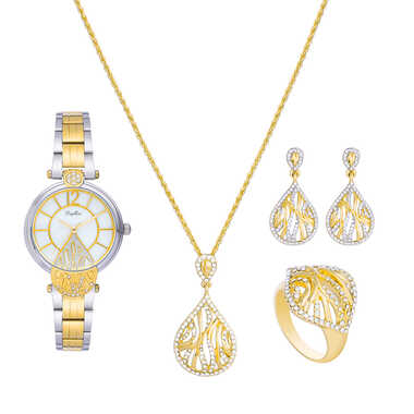 Papillon Accessories Gift Set Gold 4 Pieces