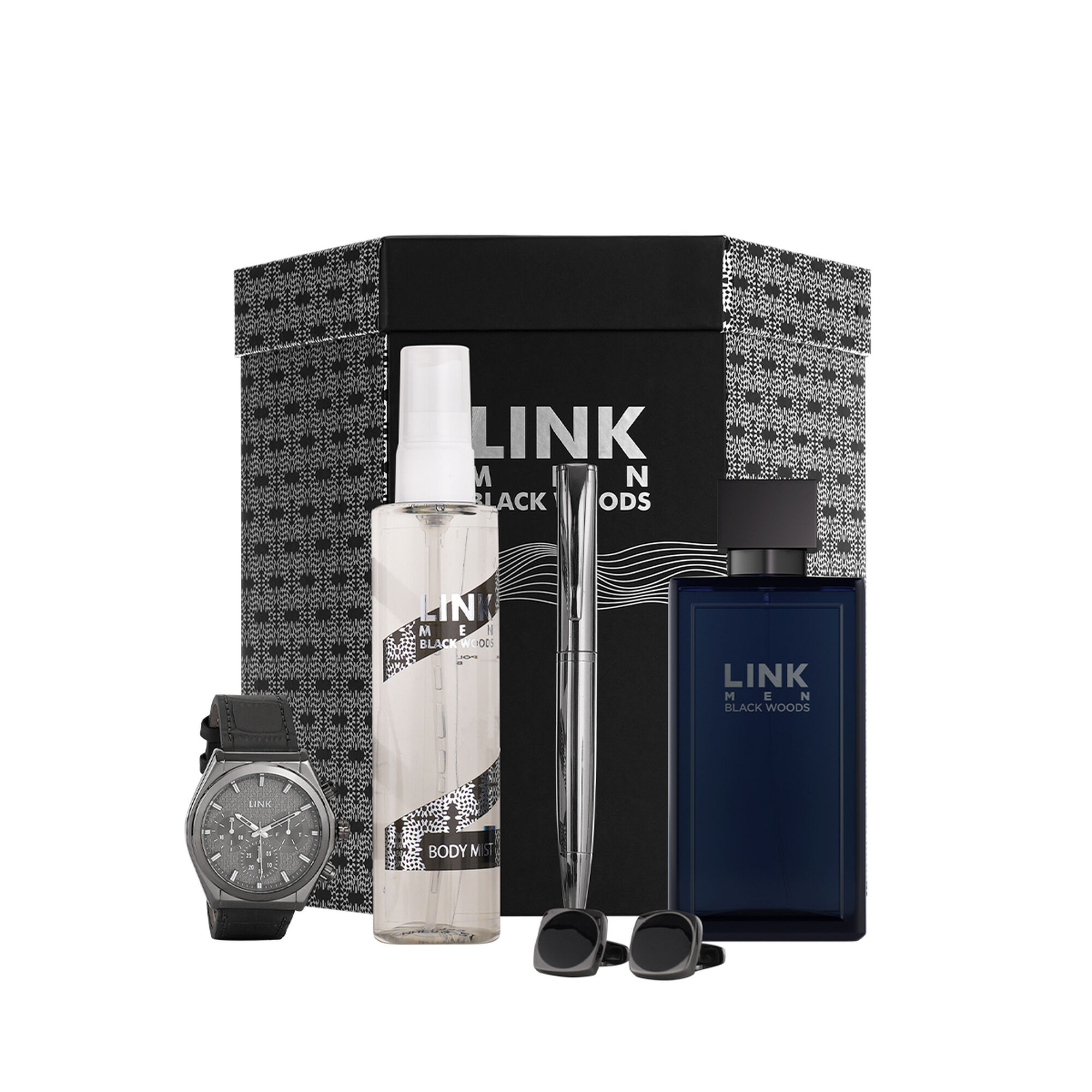 Black Link Men's accessories gift set