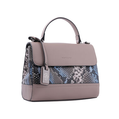 Khaki Snake-Pattern Papillon Handbag – NOR-84300_S