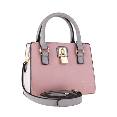 Papillon Handbag Pink and Gray- Women’s bags - NOR-81274E