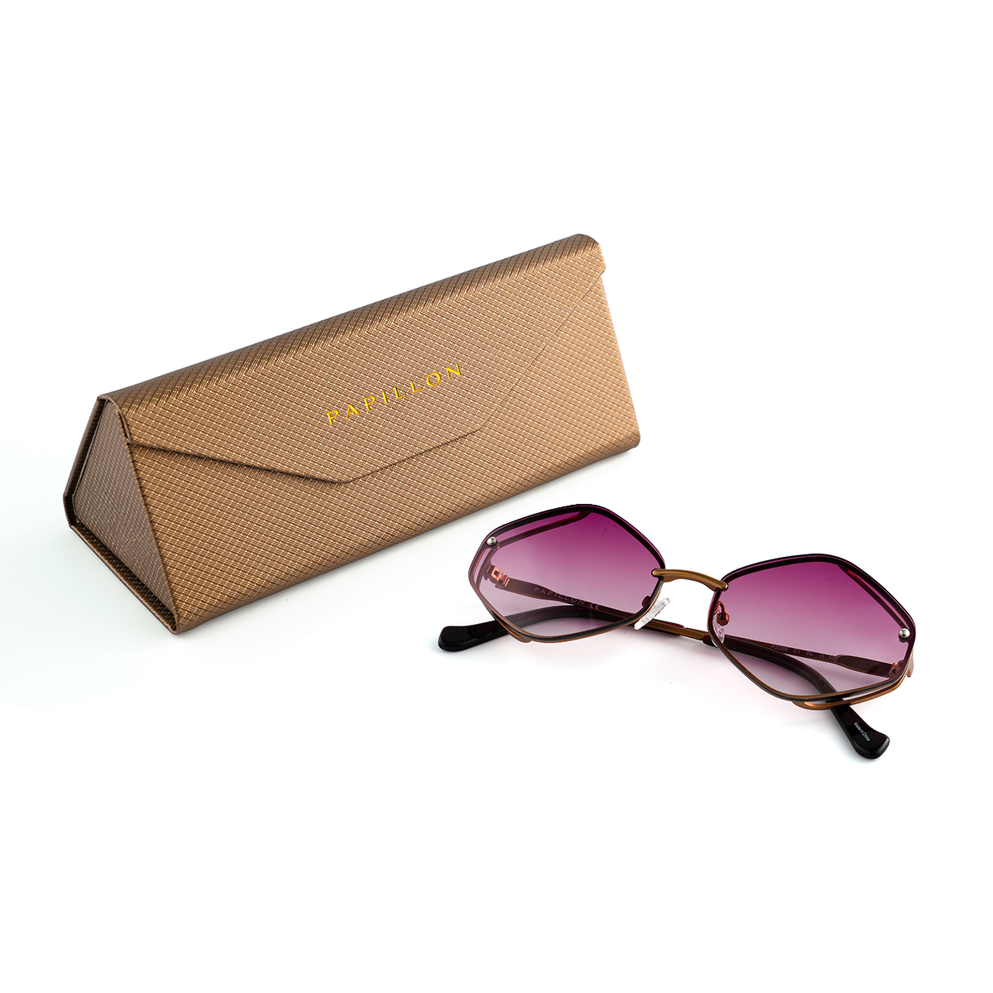 PAPILLON P2026 C1 Women's Geometric Sunglasses