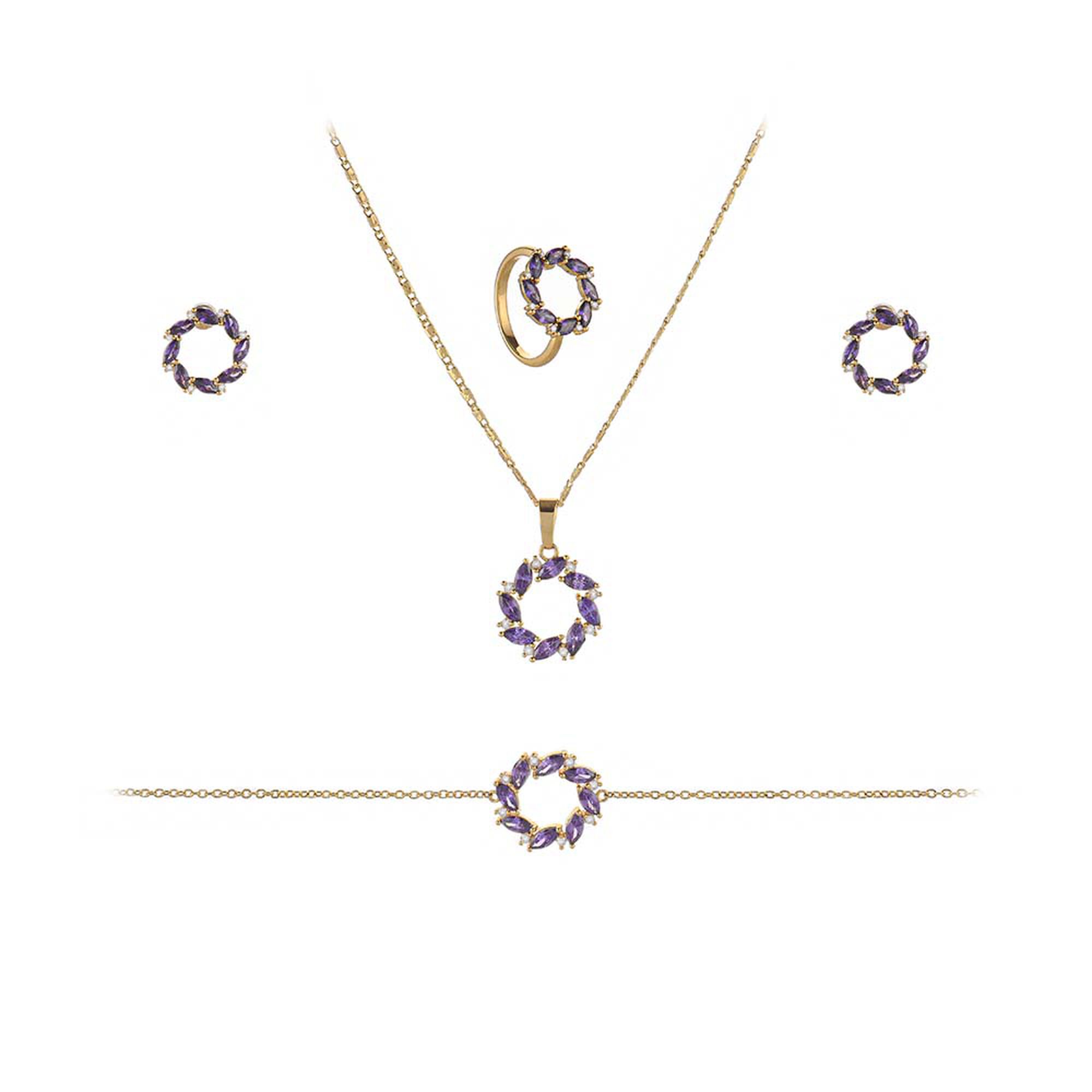 Papillon Accessories Gift Set Gold 4 Pieces