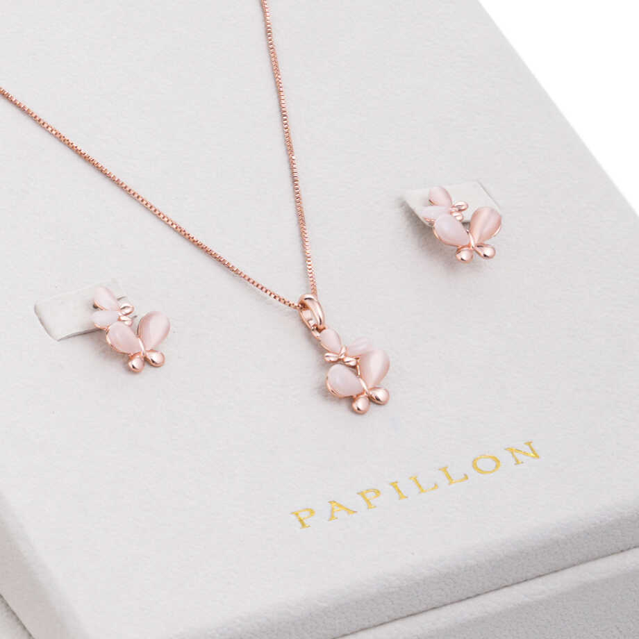 Papillon Accessories Gift Set Rose Gold 6 Pieces