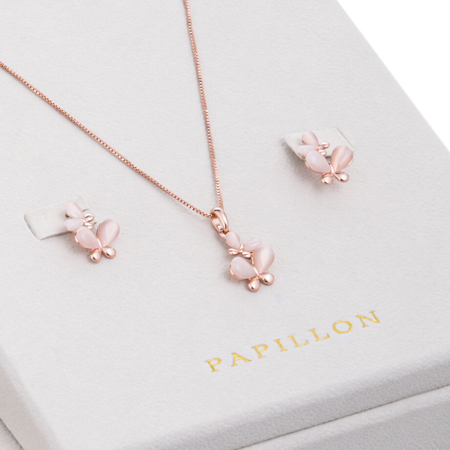 Papillon Accessories Gift Set Rose Gold 6 Pieces