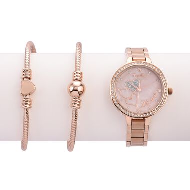 Papillon Accessories Gift Set Rose Gold 3 Pieces