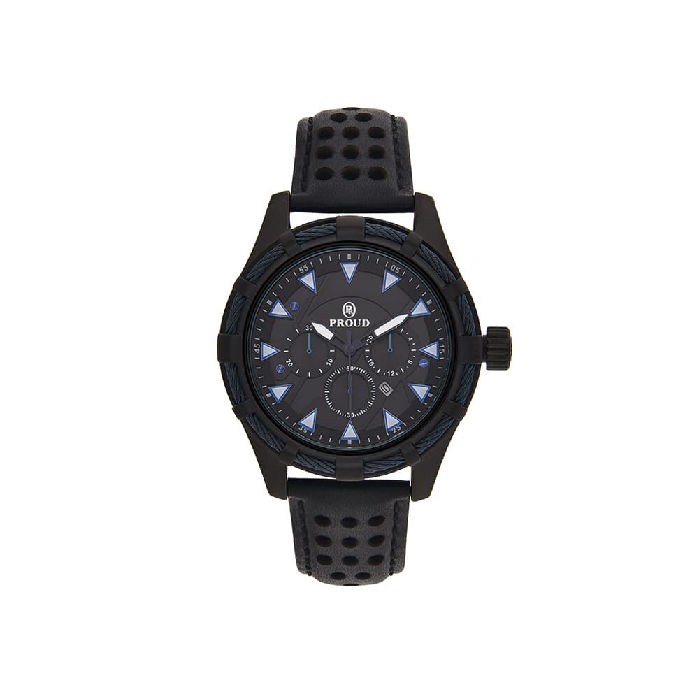 Proud Black Leather Watch for Men BG S03030S