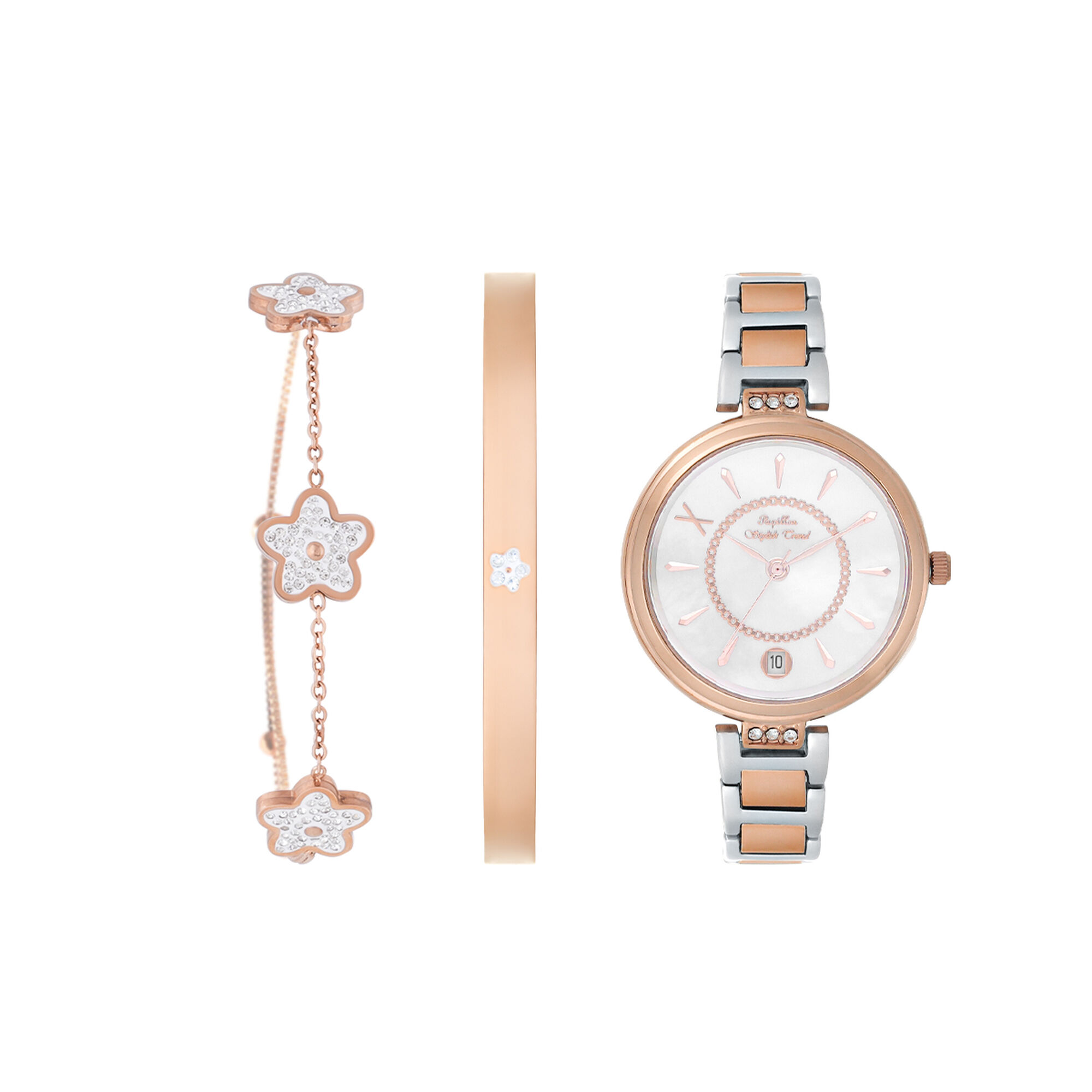 Bracelet set with Papillon watch HK6 (1861L-B) RGW