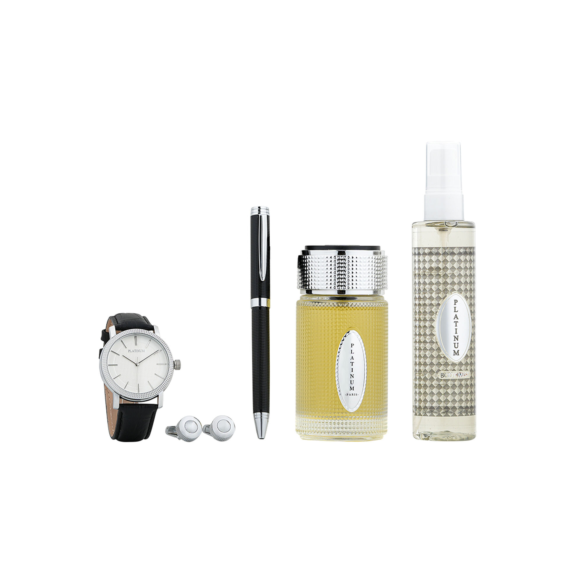 Platinum men's accessory-care set