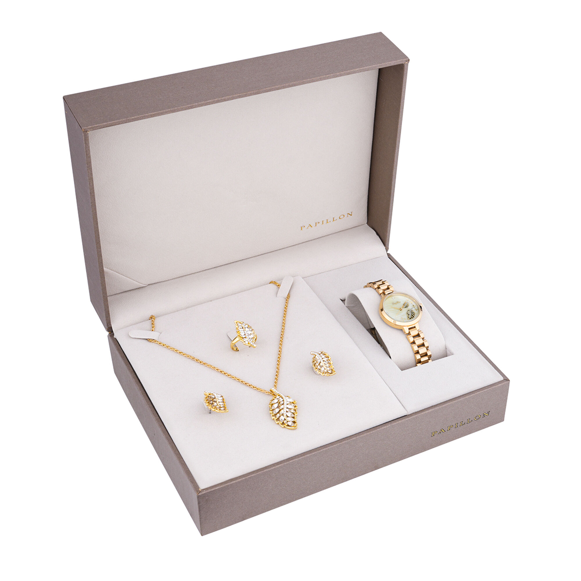 Papillon Accessories Gift Set Gold 4 Pieces