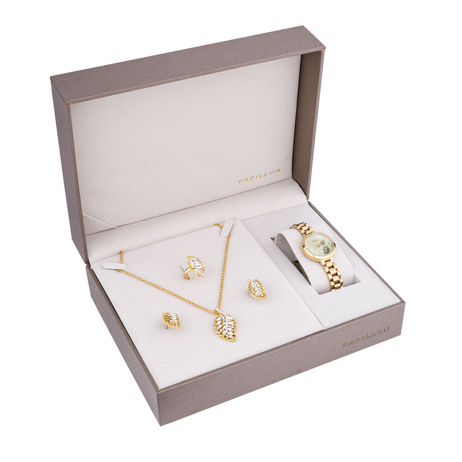 Papillon Accessories Gift Set Gold 4 Pieces
