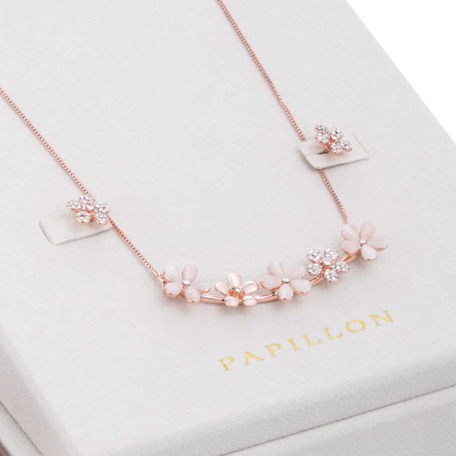 Papillon Accessories Gift Set Rose Gold 6 Pieces