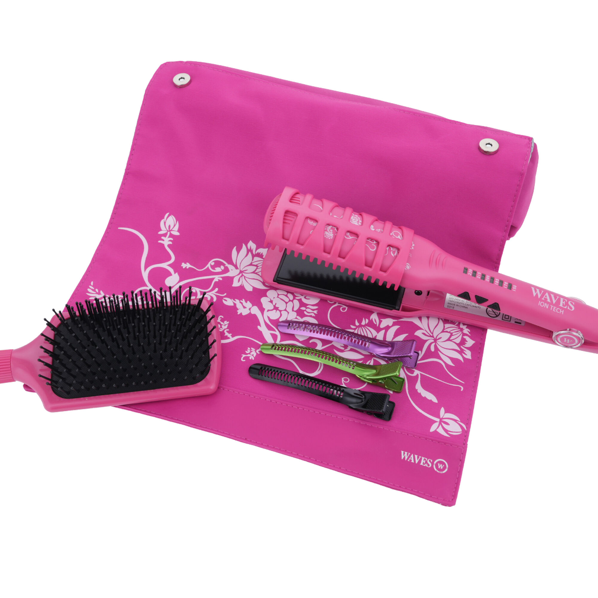 سيراميك الشعر ويفز WA3300-Kit/Pink