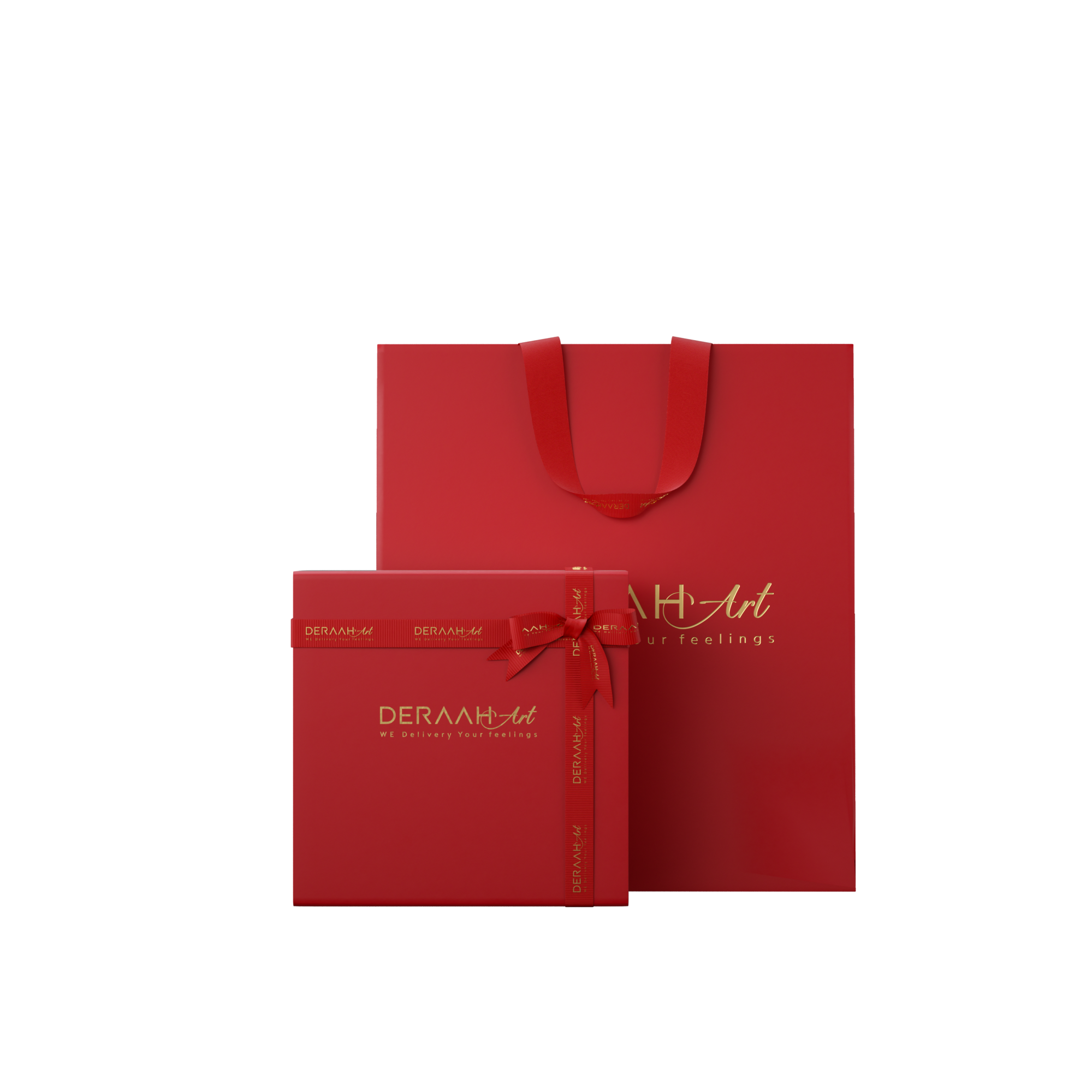 Small art shield packaging set RED