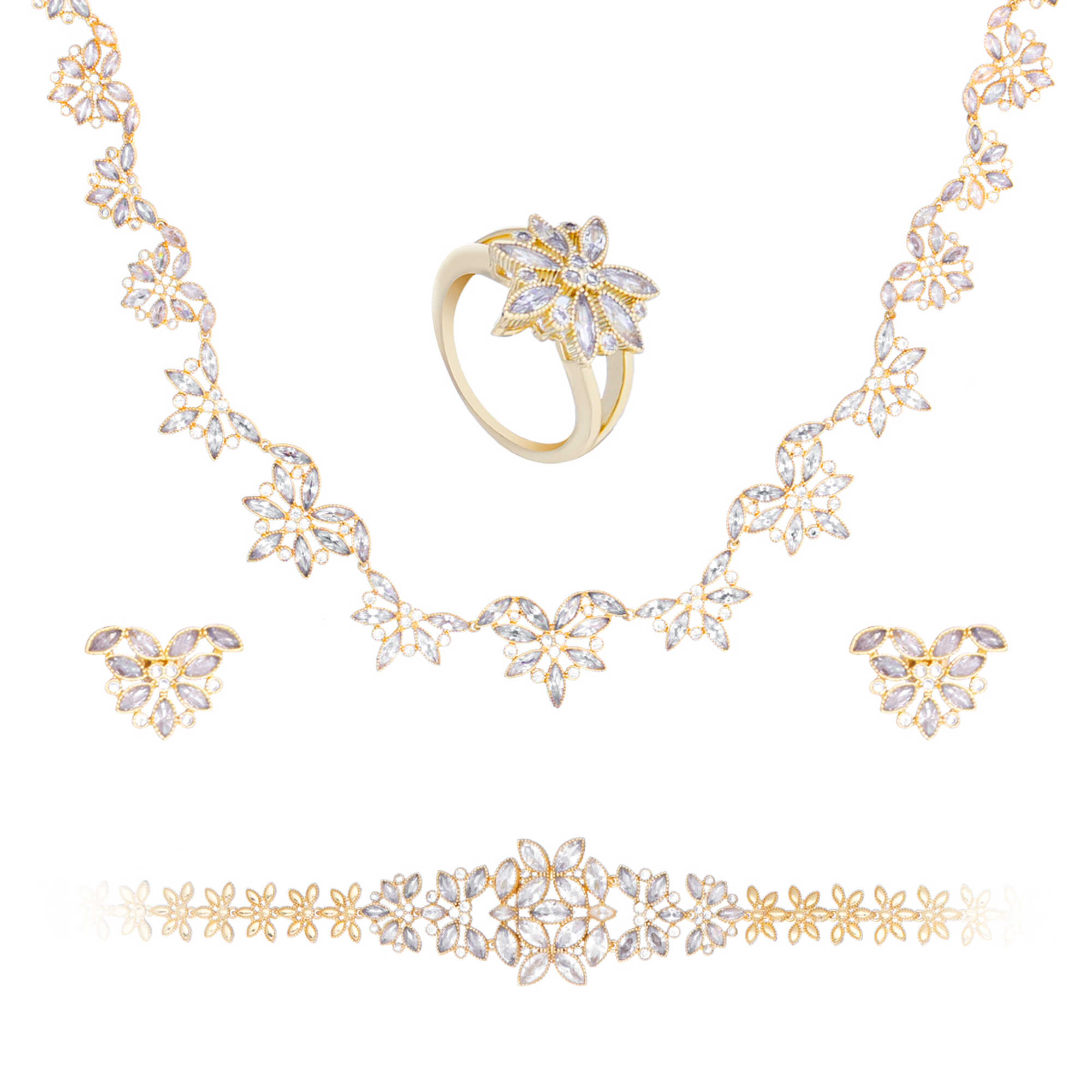 Papillon Accessories Gift Set Gold 4 Pieces