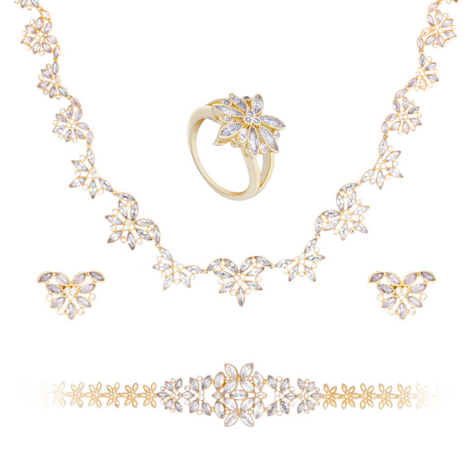 Papillon Accessories Gift Set Gold 4 Pieces