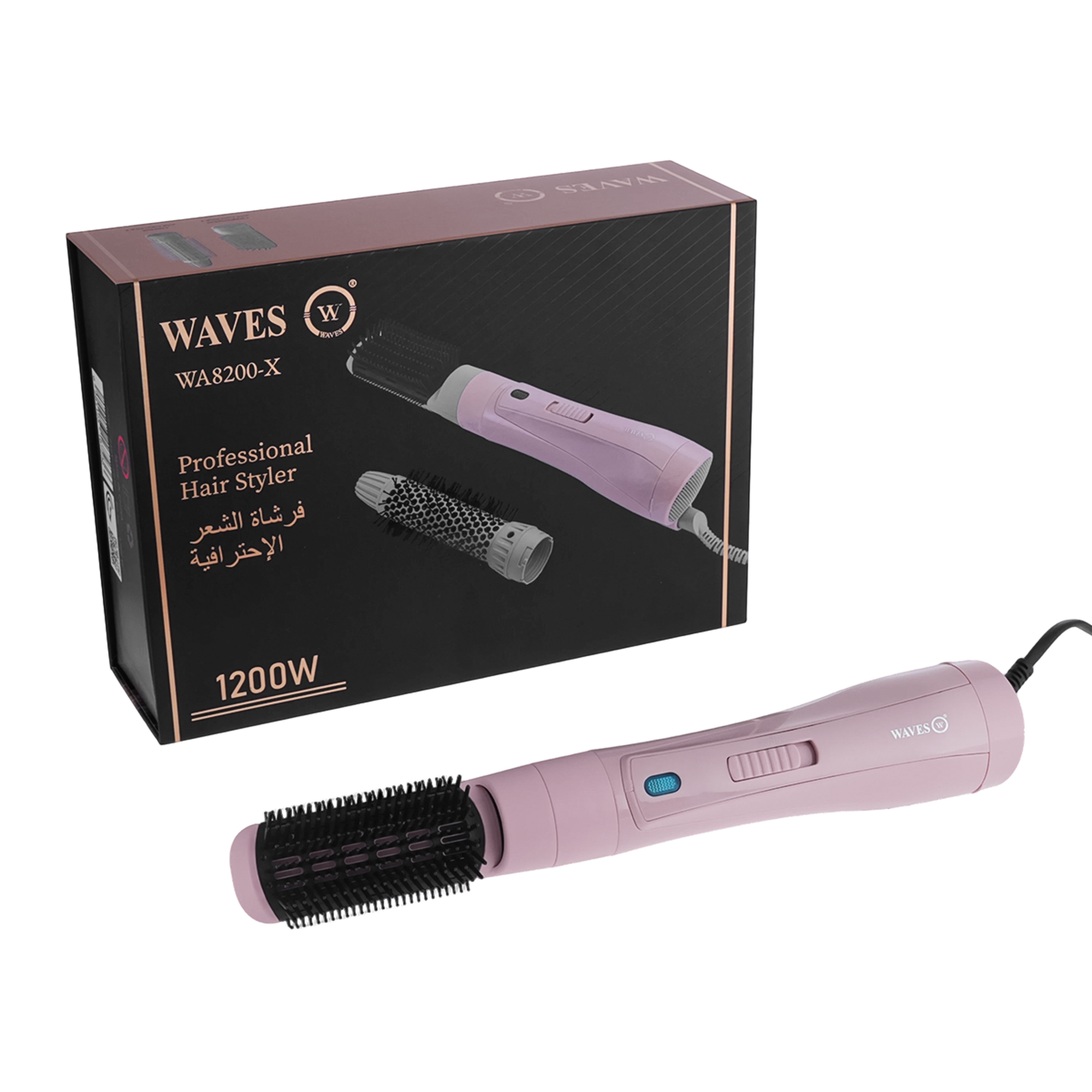 WA8200-PINK Professional Wavy Hair Brush