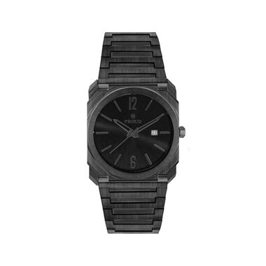 Proud Steel Watch Y23 (SM-21083-A)-GUN+Box