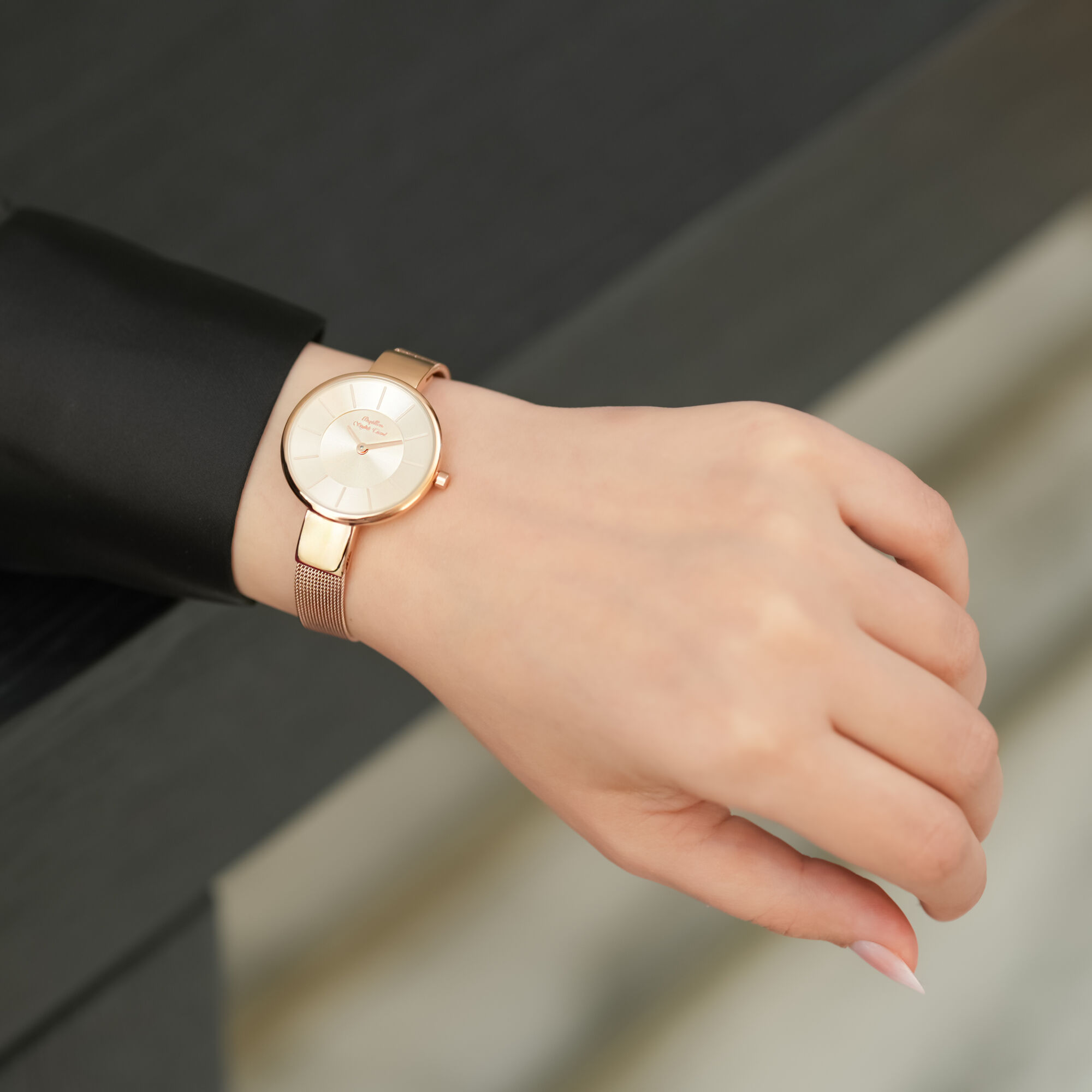Steel PAPILLON Watch Rose Gold