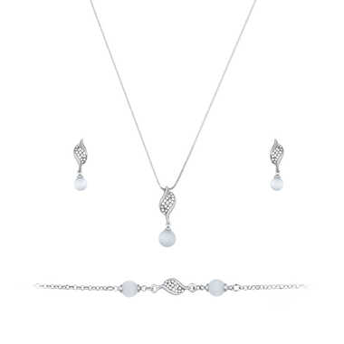 Papillon Accessories Gift Set Silver 3 Pieces