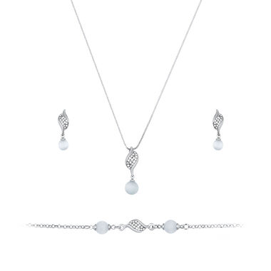 Papillon Accessories Gift Set Silver 3 Pieces