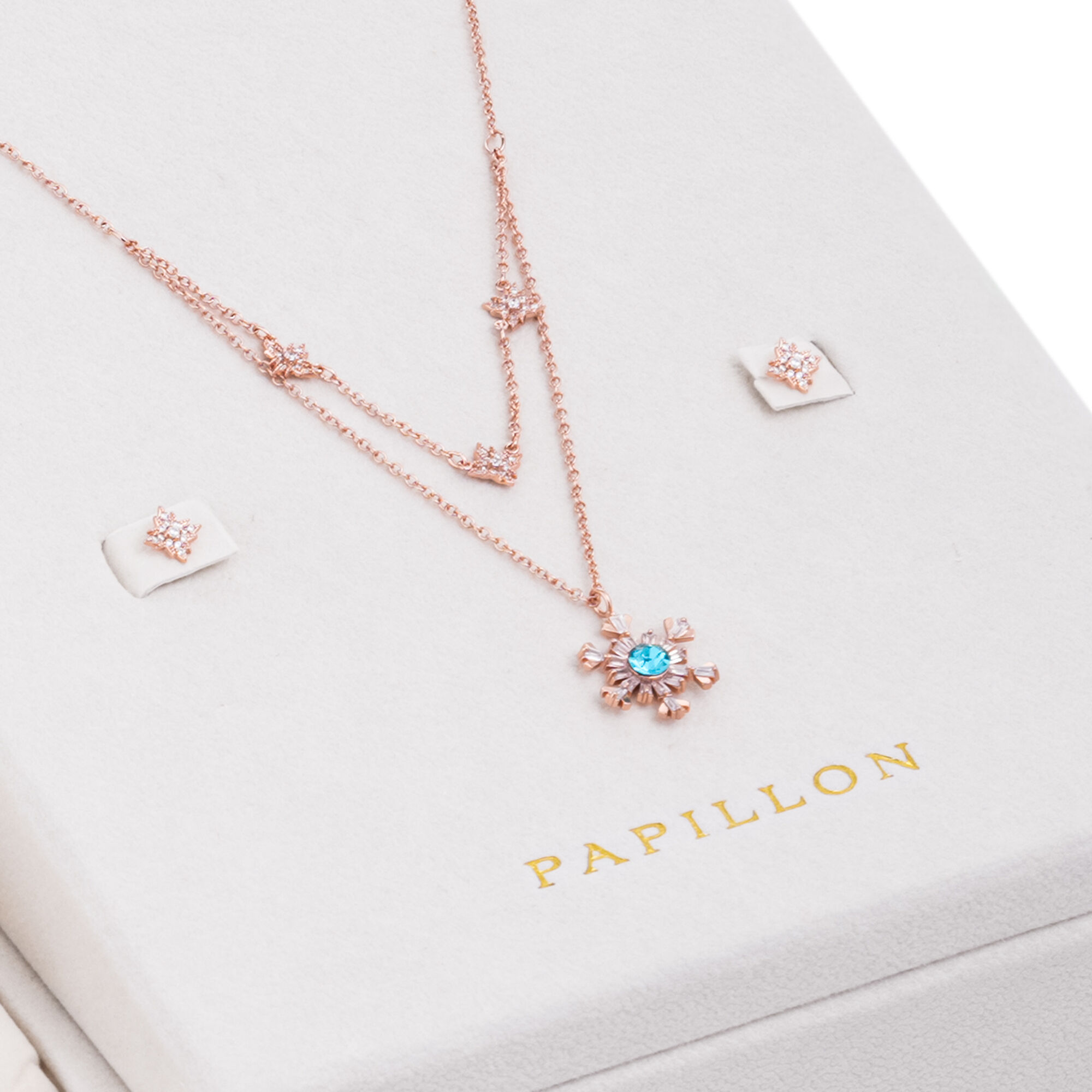 Papillon Accessories Gift Set Rose Gold 6 Pieces