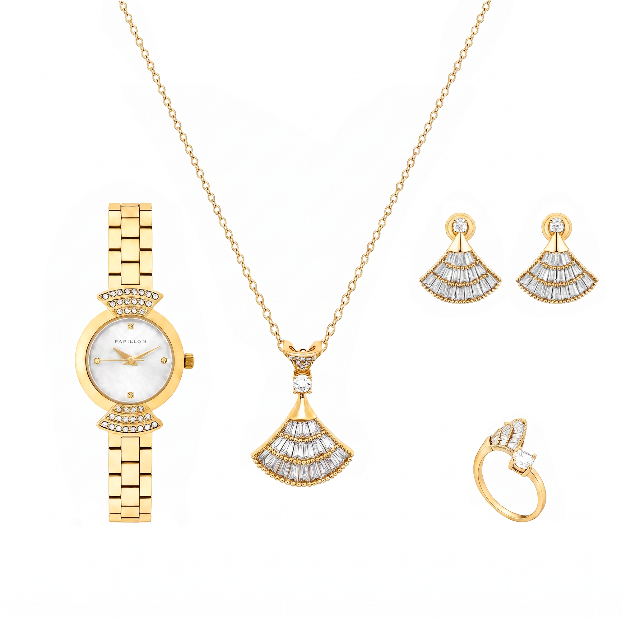 Papillion  3-Piece Set + Watch &ndash; S25480S-01-B G