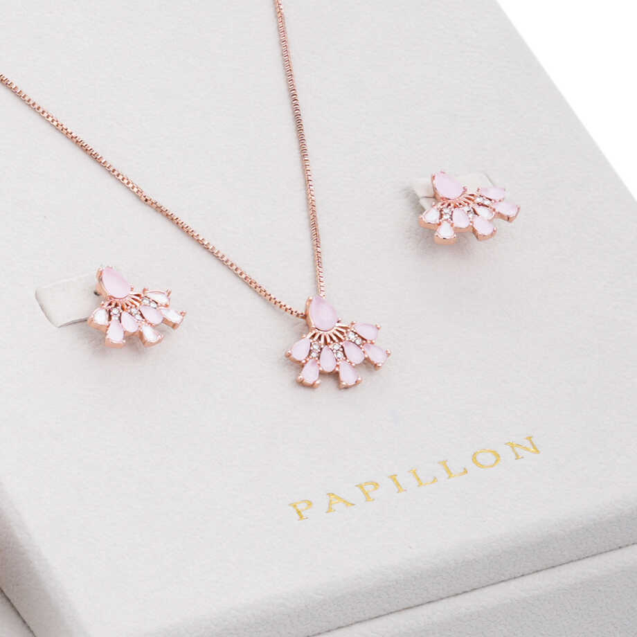 Papillon Accessories Gift Set Rose Gold 6 Pieces