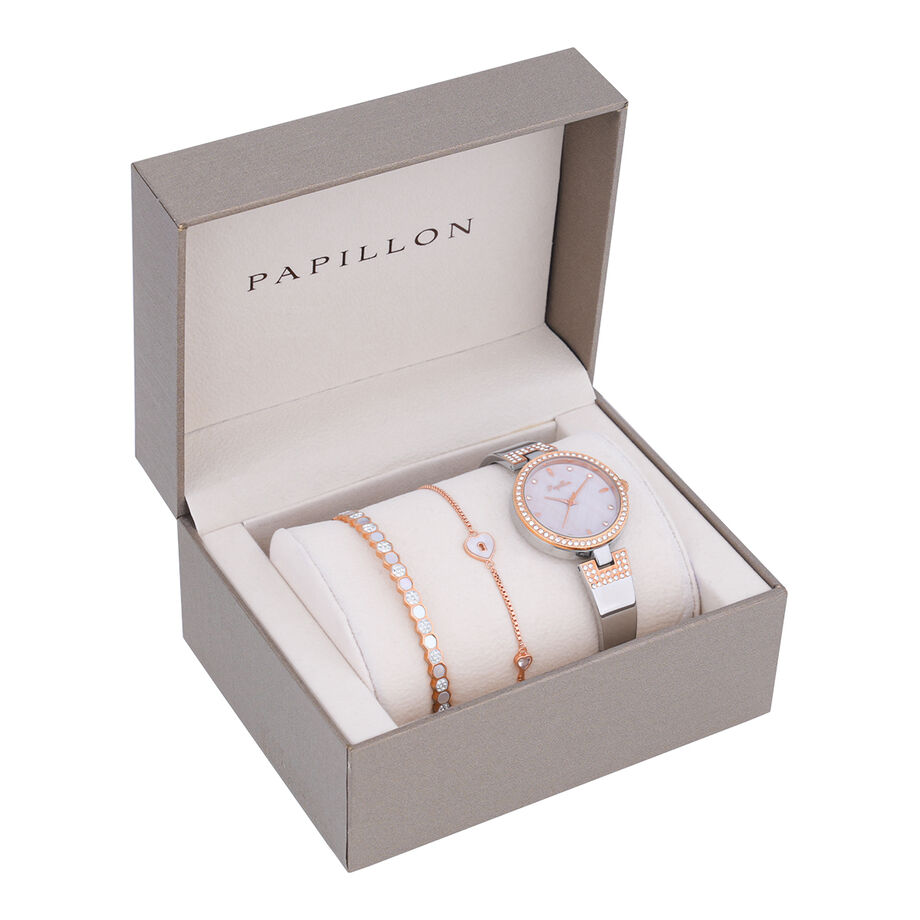 HK6 (1861L-B) RGW طقم اسورة مع ساعة بابيون