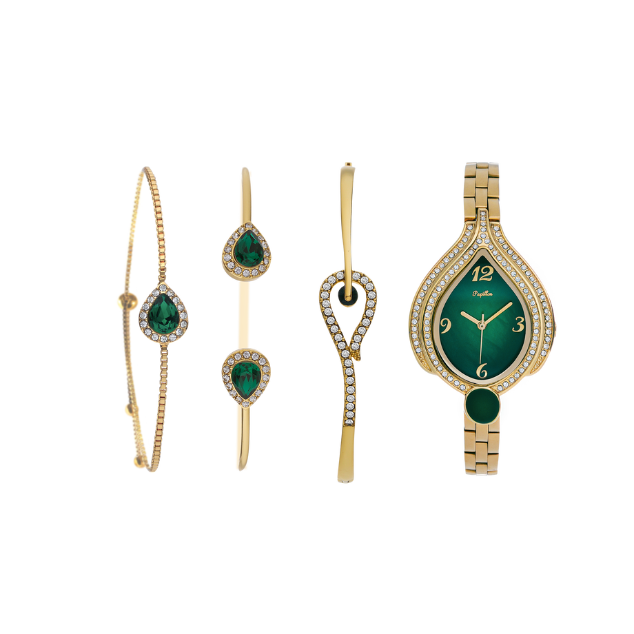 Bracelet Set with Papillon Watch A-H0482 + Box
