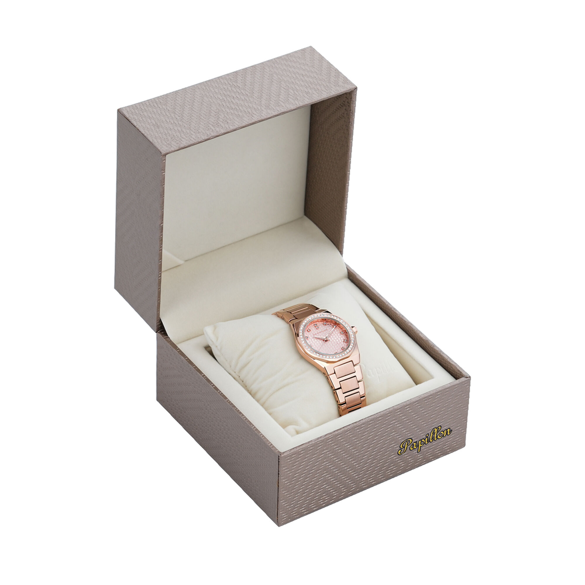 Papillon Watch BG (S22596S-02-C)RG + Box