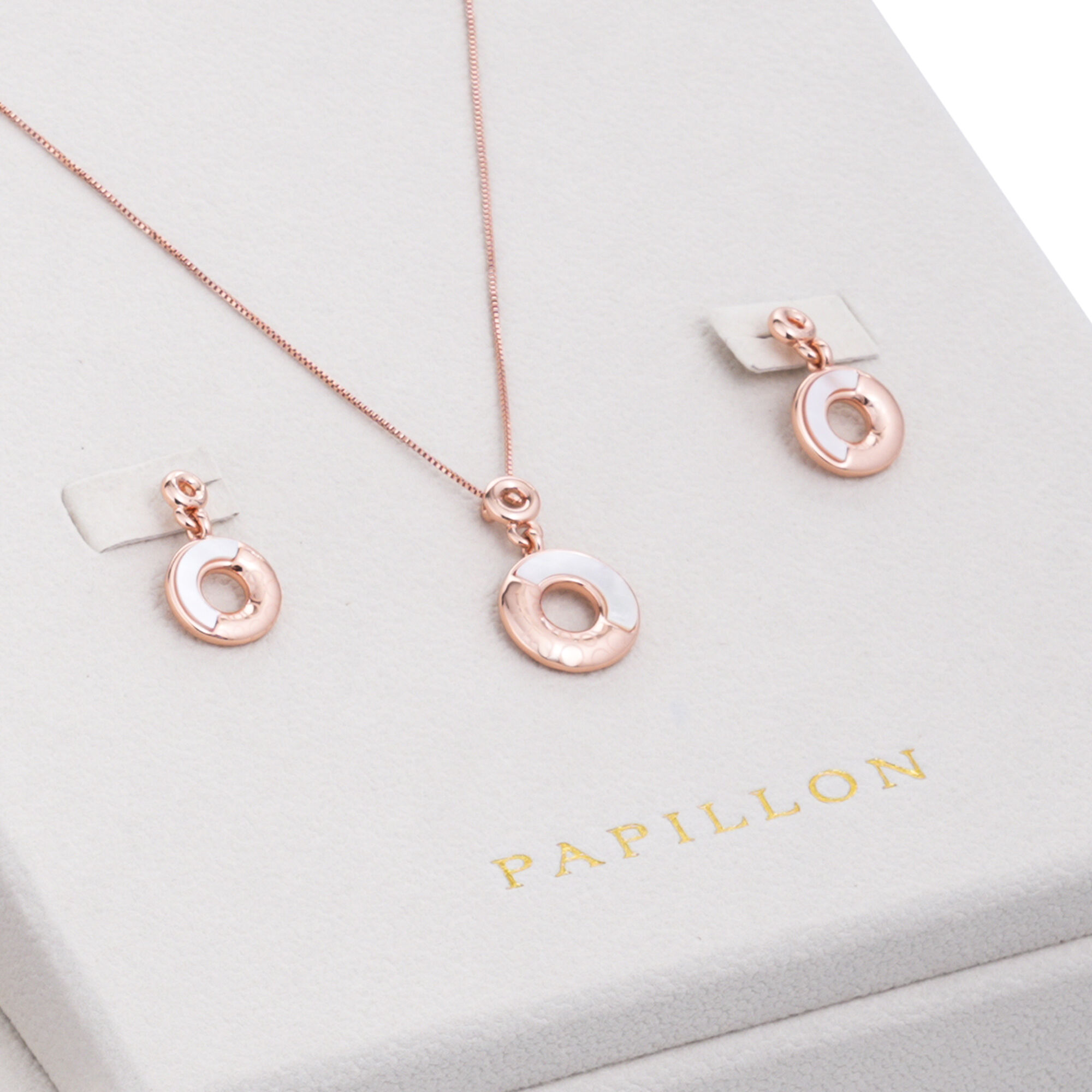 Papillon Accessories Gift Set Rose Gold 6 Pieces